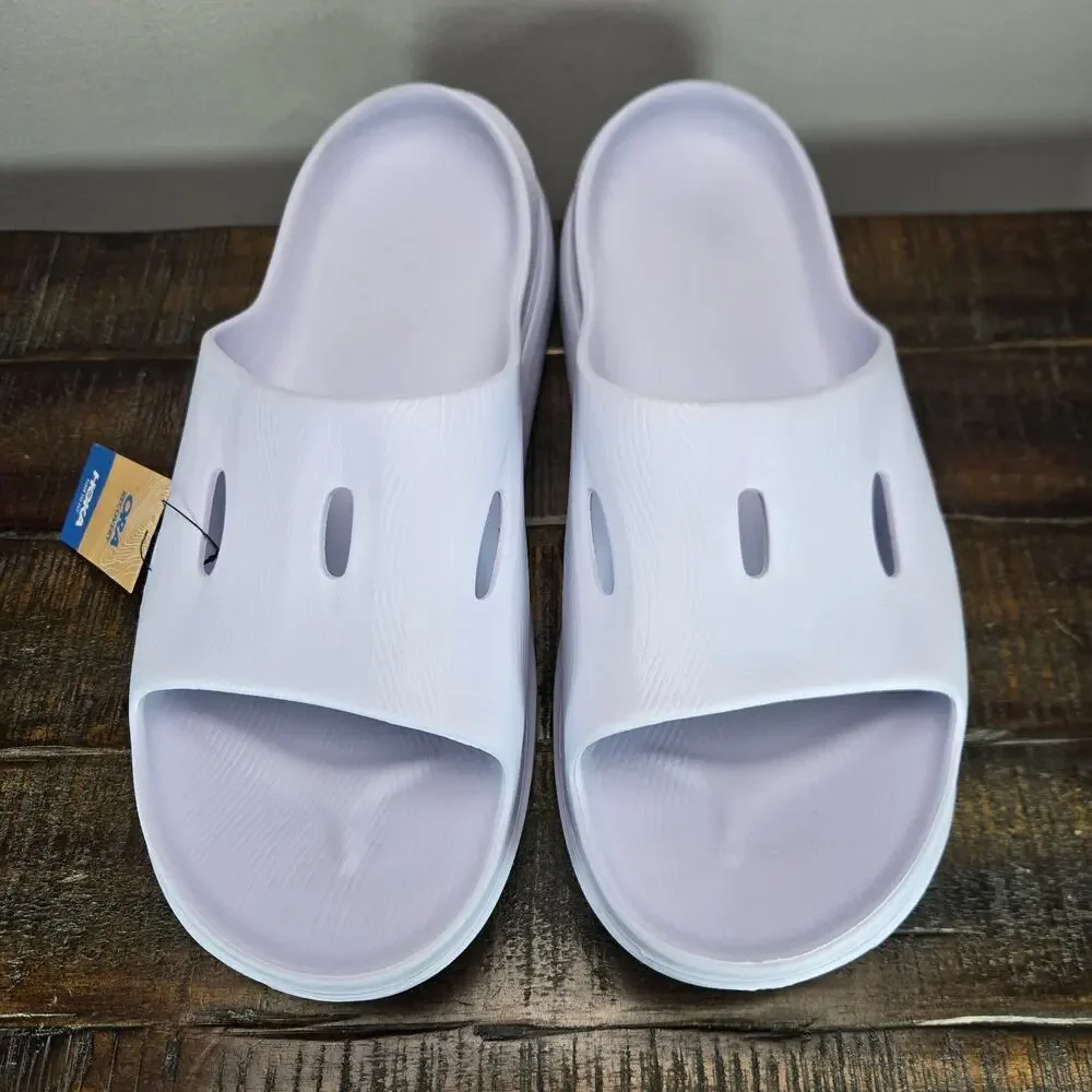 NEW HOKA One One Ora Recovery Slides 3 Mens Size 14 Beach Sandals Purple